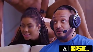 OOPSIE - Stacked Kira Noir Pays Delivery Guy With SNEAKY Rock-hard Raunchy SEX While Boyfriend Is Gaming